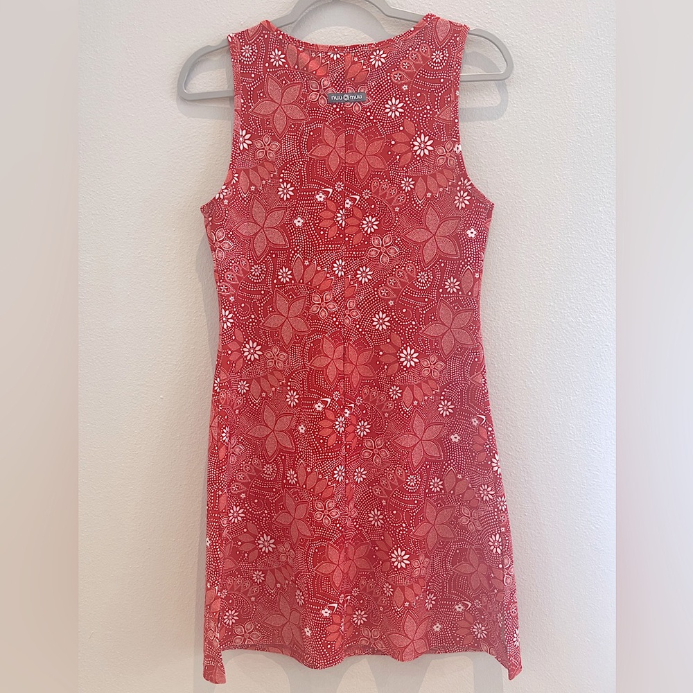Nuu Muu Classic Keyhole Sleeveless Orange Floral Paisley Athletic Dress … - Picture 2 of 8